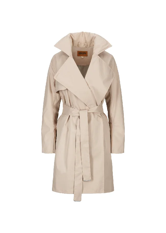 Belted women's cashmere coats in soft pastels for a luxurious feelYr Coat - Sand