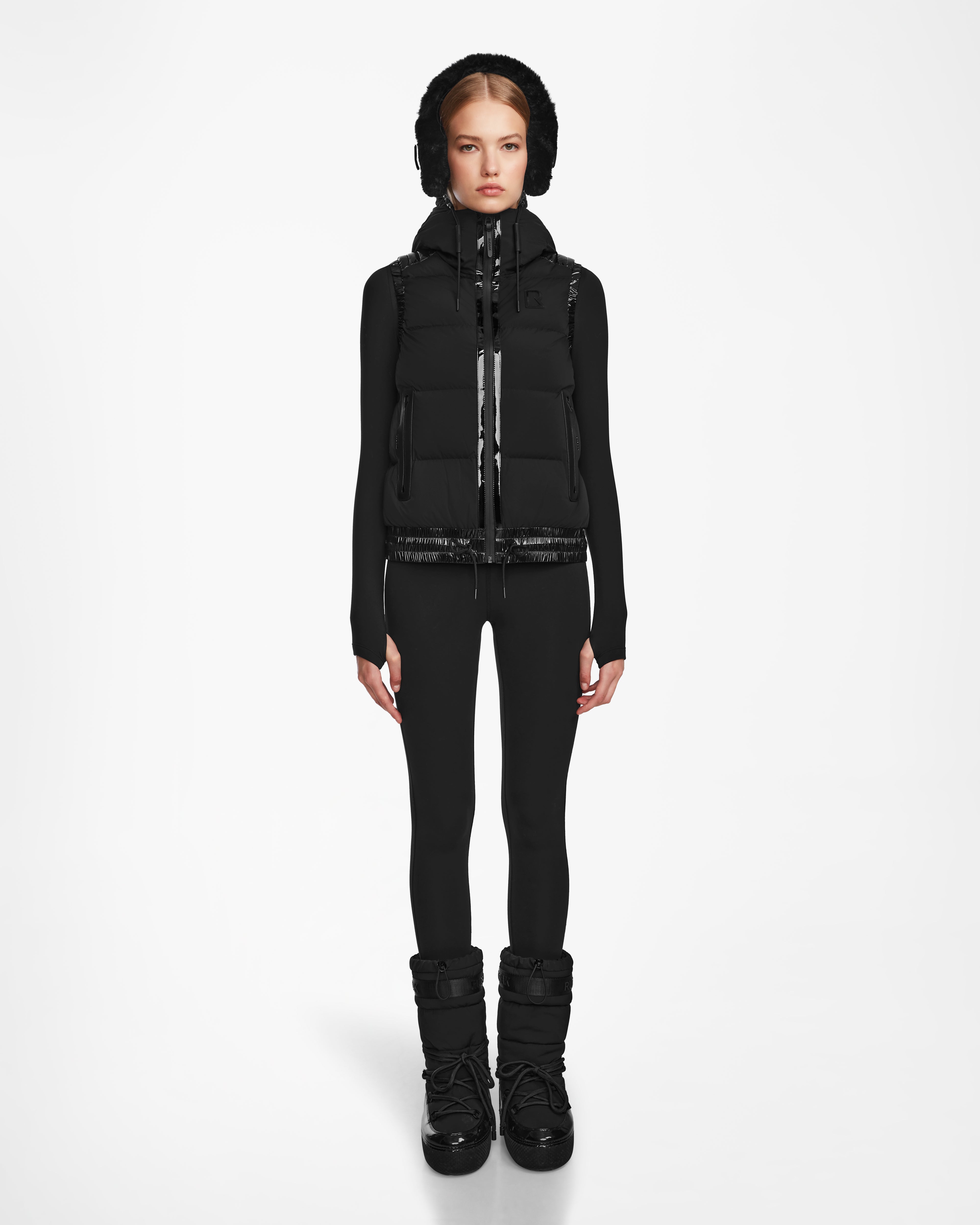 Women's reversible down coats with two - tone designs for versatile stylingRAQUEL M - 8124538 Black Women's reversible down coats with two - tone designs for versatile stylingRAQUEL M - 8124538 Black
