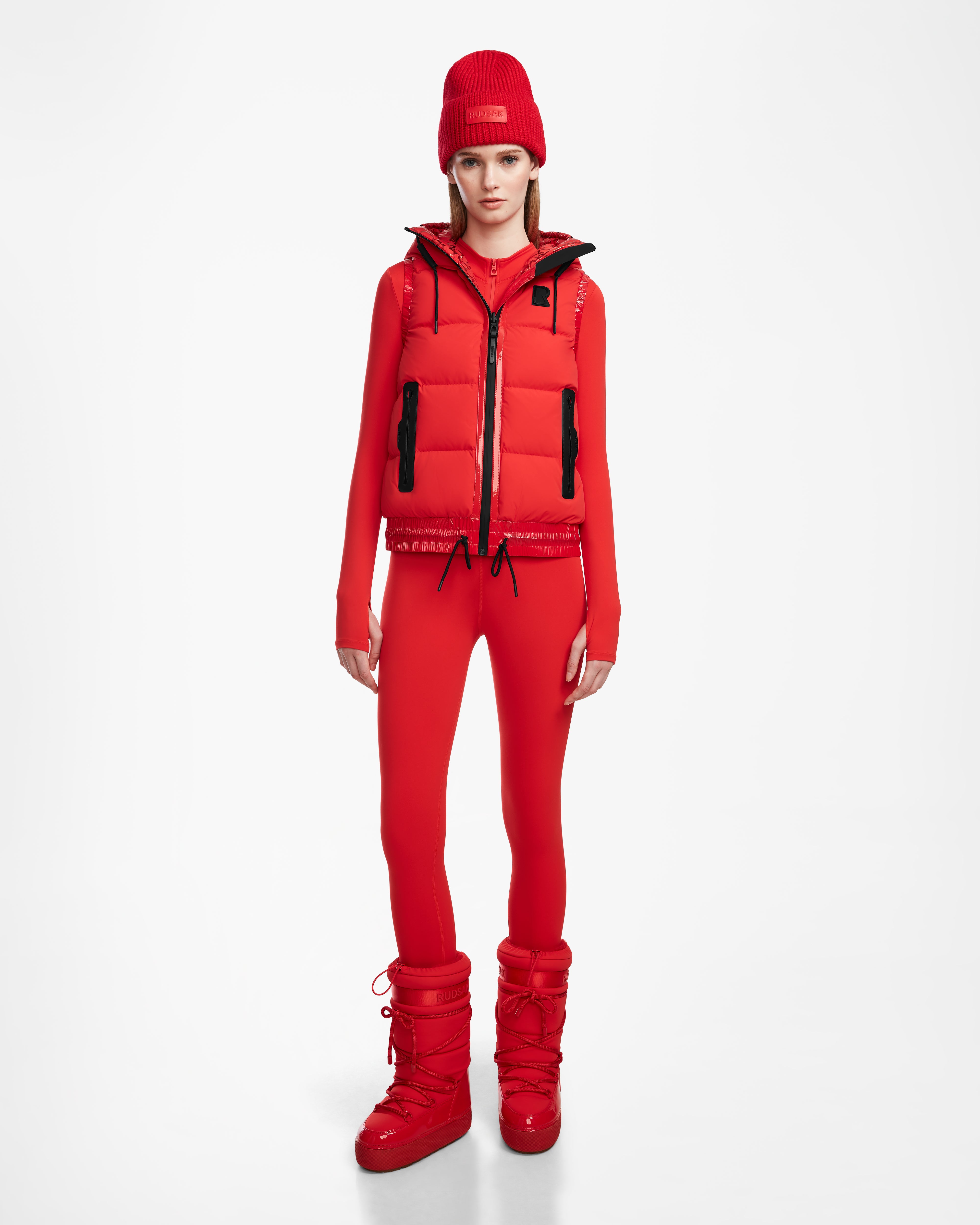 Women's reversible down coats with two - tone designs for versatile stylingRAQUEL M - 8124538 Flame Red Women's reversible down coats with two - tone designs for versatile stylingRAQUEL M - 8124538 Flame Red