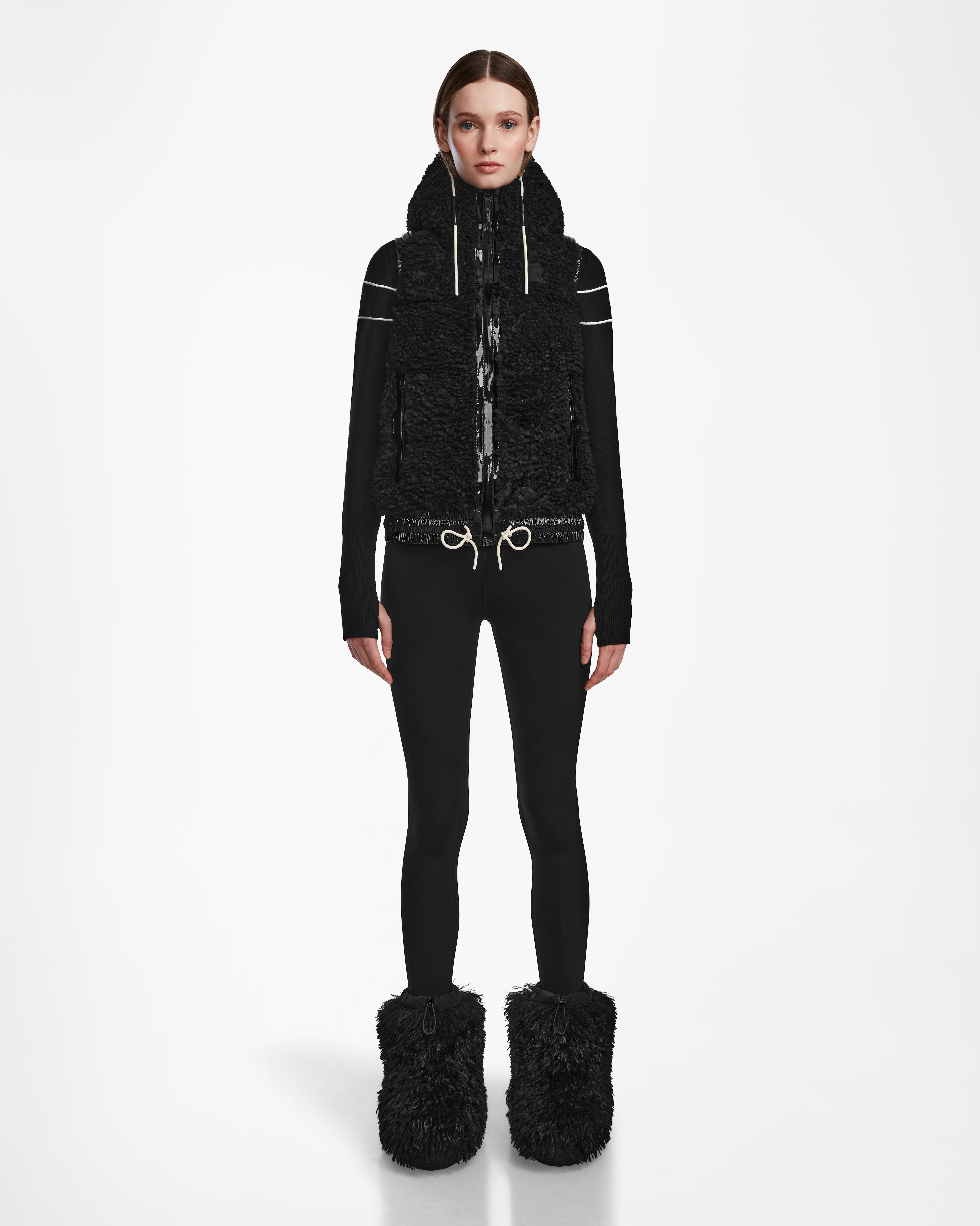 Women's cropped leather coats with silver studs for an edgy lookRAQUEL S - 8124526 Black