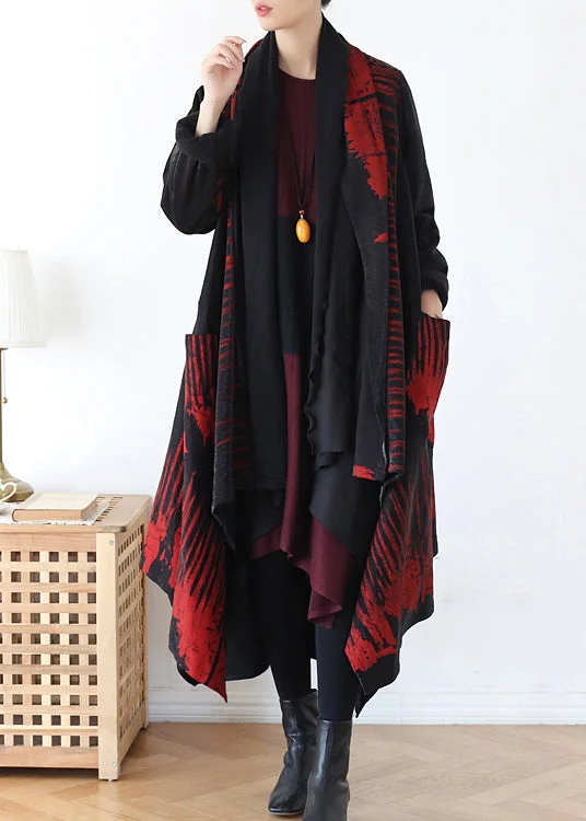 Mid - length women's down coats in a slim fit for a modern and sleek appearanceRed Pocket Trench Coats V Neck Long Sleeve Mid - length women's down coats in a slim fit for a modern and sleek appearanceRed Pocket Trench Coats V Neck Long Sleeve