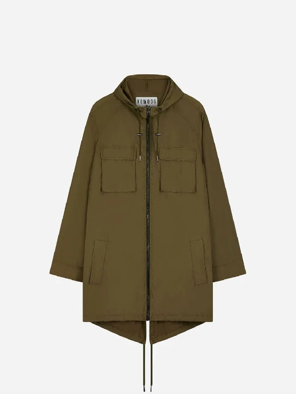 Women's cropped leather coats with silver studs for an edgy lookRiver Recycled PET Waterproof Rain Coat | Khaki Women's cropped leather coats with silver studs for an edgy lookRiver Recycled PET Waterproof Rain Coat | Khaki