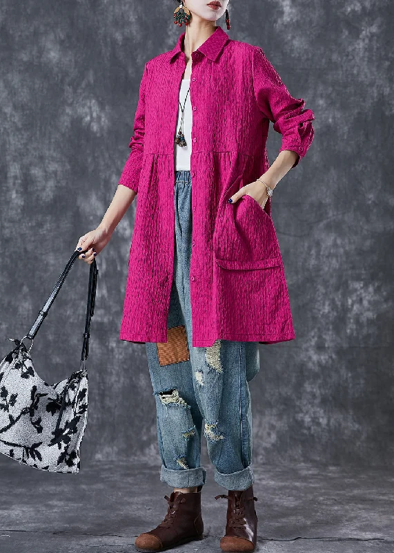 Plus size women's wool blend coats for a warm and stylish winterRose Cotton Trench Coats Oversized Pockets Fall Plus size women's wool blend coats for a warm and stylish winterRose Cotton Trench Coats Oversized Pockets Fall