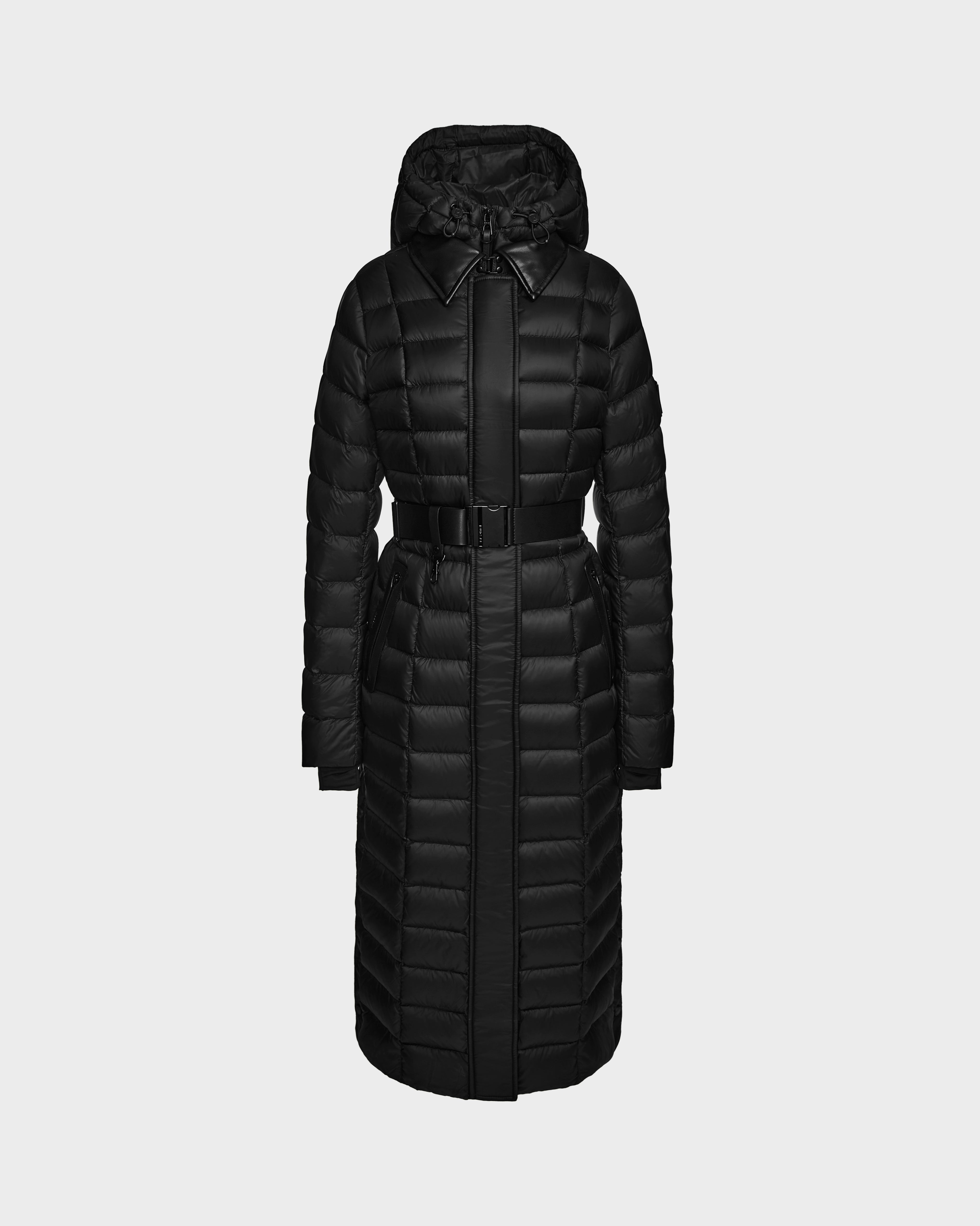 Water - resistant women's trench coats with adjustable cuffs for rainy daysROXIE - 8124530 Black