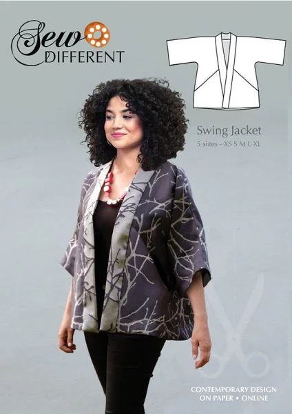 Plus size women's wool blend coats for a warm and stylish winterSew Different Swing Jacket Plus size women's wool blend coats for a warm and stylish winterSew Different Swing Jacket