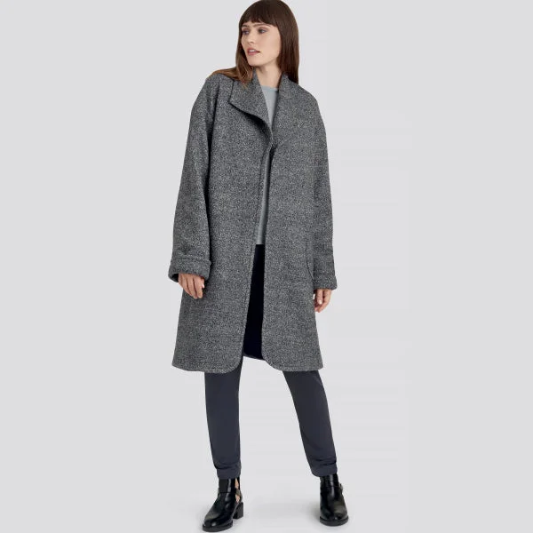 Belted women's cashmere coats in soft pastels for a luxurious feelSimplicity Jacket and Coat S9187