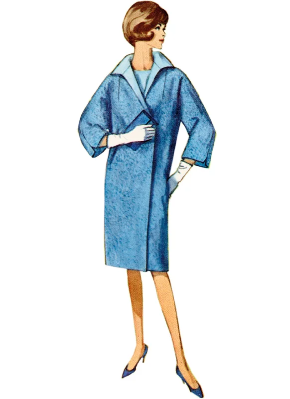 Embroidered women's cotton coats in a bohemian pattern for a unique designSimplicity Vintage Coat S9883