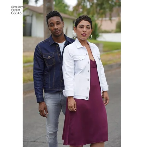 Plus size women's wool blend coats for a warm and stylish winterSimplicity Women/Men/Teen Jean Jacket S8845 Plus size women's wool blend coats for a warm and stylish winterSimplicity Women/Men/Teen Jean Jacket S8845