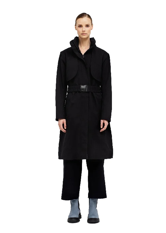 Mid - length women's down coats in a slim fit for a modern and sleek appearanceSkyet Coat - New Black Mid - length women's down coats in a slim fit for a modern and sleek appearanceSkyet Coat - New Black
