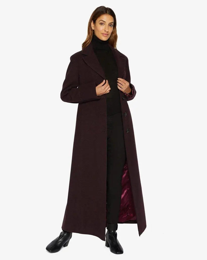 Women's longline double - breasted camel coats for a sophisticated lookSlim Fit Wool Blend Longline Maxi Coat (1816) Women's longline double - breasted camel coats for a sophisticated lookSlim Fit Wool Blend Longline Maxi Coat (1816)