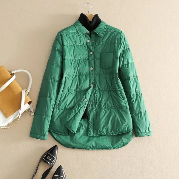 Women's long - sleeve wool coats in a houndstooth pattern for a classic charmSolid Color Down Coats Winter Casual Warm New Female High Quality Packets Coats Women's long - sleeve wool coats in a houndstooth pattern for a classic charmSolid Color Down Coats Winter Casual Warm New Female High Quality Packets Coats