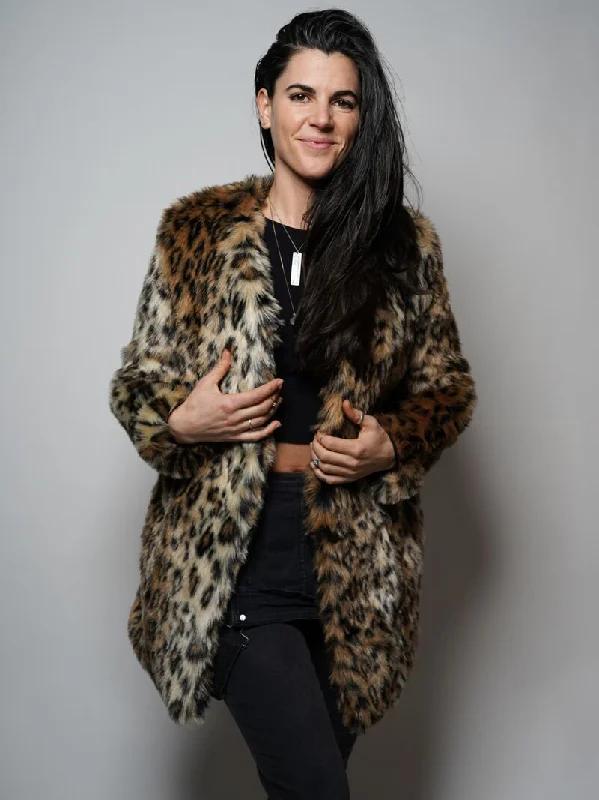Plus size women's wool blend coats for a warm and stylish winterLeopard V-Neck Faux Fur Coat | Women's Plus size women's wool blend coats for a warm and stylish winterLeopard V-Neck Faux Fur Coat | Women's