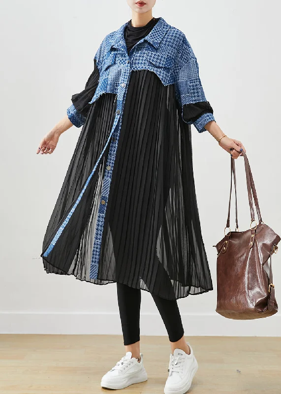 Mid - length women's down coats in a slim fit for a modern and sleek appearanceStylish Asymmetrical Patchwork Wrinkled Cotton Trench Coat Fall Mid - length women's down coats in a slim fit for a modern and sleek appearanceStylish Asymmetrical Patchwork Wrinkled Cotton Trench Coat Fall