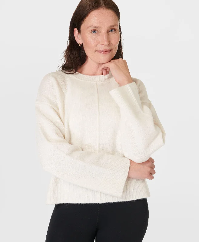 cable knit women cardigan with intricate patternsPinnacle Wool Crew Neck Sb9091 Cloud-White cable knit women cardigan with intricate patternsPinnacle Wool Crew Neck Sb9091 Cloud-White
