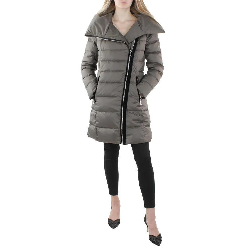 Mid - length women's down coats in a slim fit for a modern and sleek appearanceTahari Womens Winter Long Down Coat Mid - length women's down coats in a slim fit for a modern and sleek appearanceTahari Womens Winter Long Down Coat