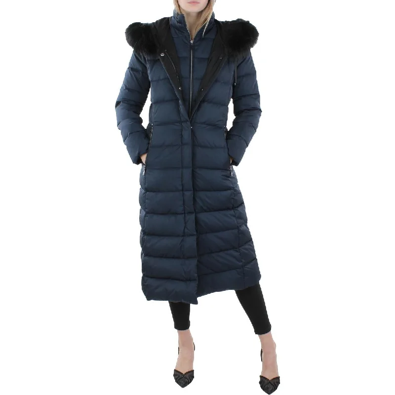 Shearling - lined women's leather coats for ultimate warmth and luxuryTahari Womens Winter Long Down Coat Shearling - lined women's leather coats for ultimate warmth and luxuryTahari Womens Winter Long Down Coat