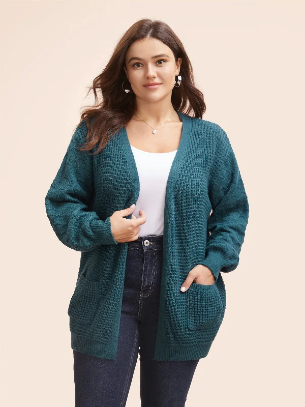 sequin embellished women cardigan for special occasionsTextured Drop Shoulder Sleeve Pocket Cardigan sequin embellished women cardigan for special occasionsTextured Drop Shoulder Sleeve Pocket Cardigan