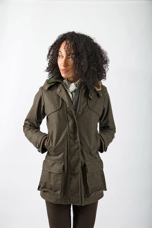 Plus size women's wool blend coats for a warm and stylish winterField Coat in Forest Green Plus size women's wool blend coats for a warm and stylish winterField Coat in Forest Green
