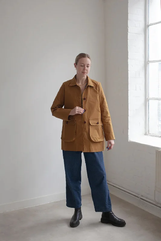 Women's longline double - breasted camel coats for a sophisticated lookModern Sewing Co. Potters Jacket