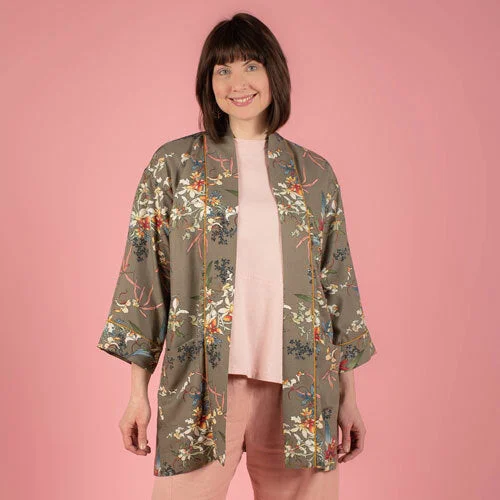 Women's knee - length wool blend coats with a fur collar for added warmthThe Sewing Workshop Ikina Two Jacket