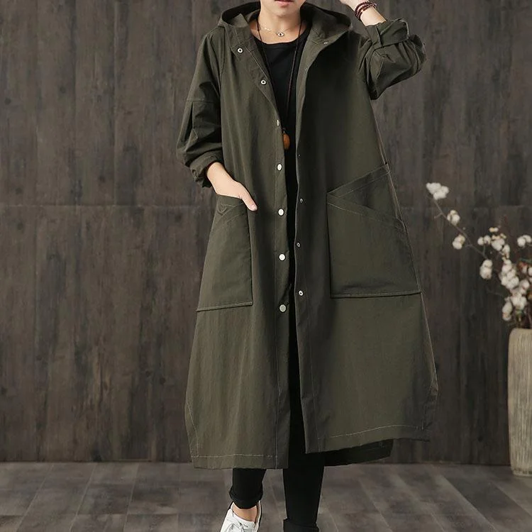 Checkered women's wool coats in a classic pattern for a timeless styletop quality army green oversized long coat fall hooded asymmetric coats Checkered women's wool coats in a classic pattern for a timeless styletop quality army green oversized long coat fall hooded asymmetric coats