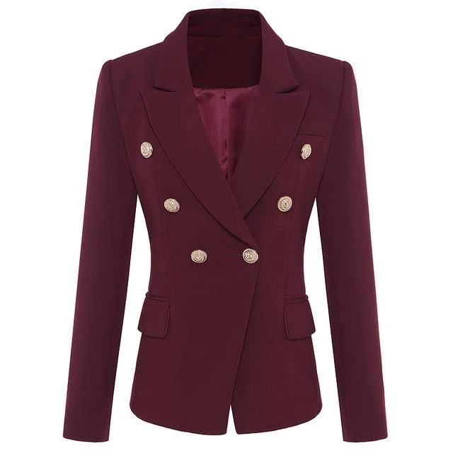 Oversized women's wool coats in a monochromatic look for a trendy outfitTop Quality Double Breasted Fashion Blazer with Metal Buttons for Women Oversized women's wool coats in a monochromatic look for a trendy outfitTop Quality Double Breasted Fashion Blazer with Metal Buttons for Women