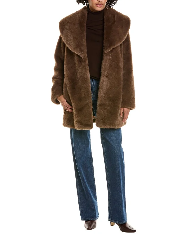 Women's pea coats with brass buttons for a nautical - inspired styleVia Spiga Shawl Collar Coat Women's pea coats with brass buttons for a nautical - inspired styleVia Spiga Shawl Collar Coat