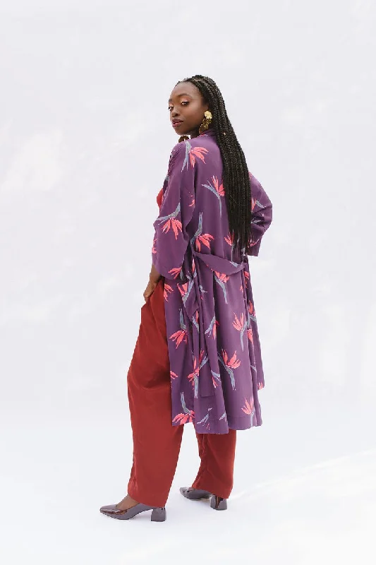 Checkered women's wool coats in a classic pattern for a timeless styleVictory Patterns Samara Cardigan and Robe