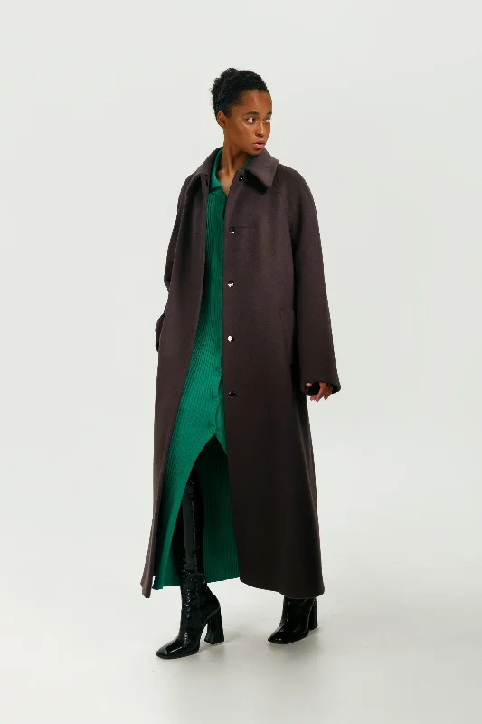 Women's long - sleeve wool coats in a houndstooth pattern for a classic charmVikisews Hayden Coat PDF