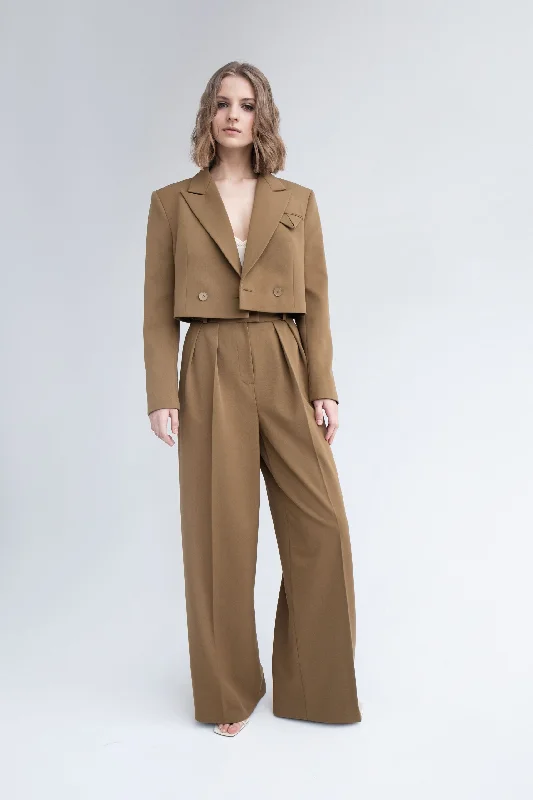 Petite women's wool blend coats with a tailored fit for a flattering silhouetteVikisews Nancy Blazer PDF