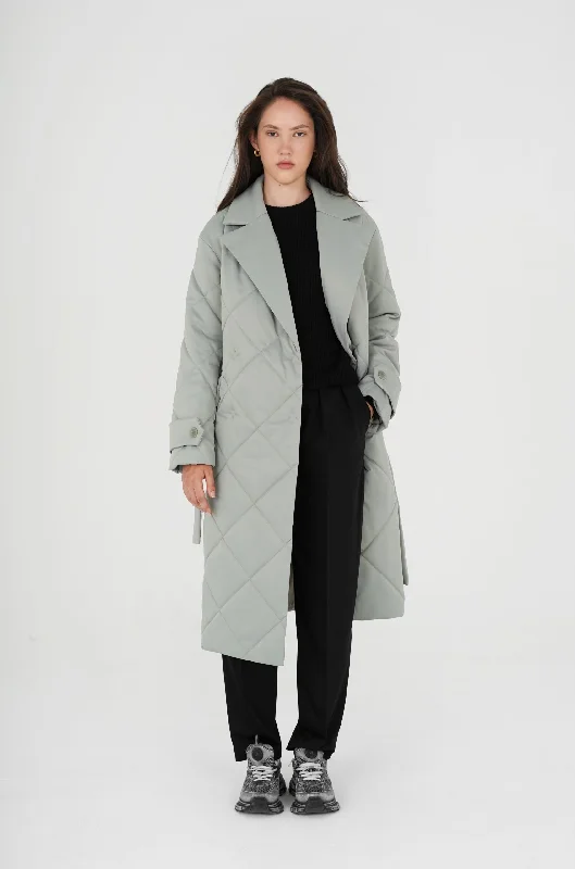 Women's knee - length wool blend coats with a fur collar for added warmthVikisews Villanelle Coat PDF Women's knee - length wool blend coats with a fur collar for added warmthVikisews Villanelle Coat PDF