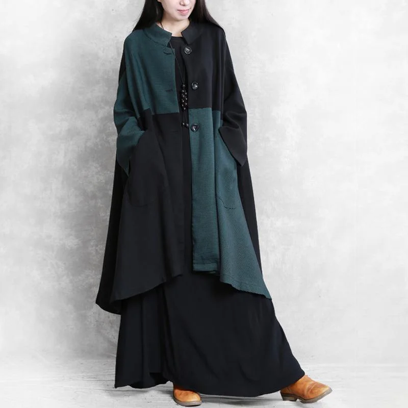 Belted women's cashmere coats in soft pastels for a luxurious feelvintage dark blue Woolen Coats oversized Jackets & Coats fall jackets patchwork