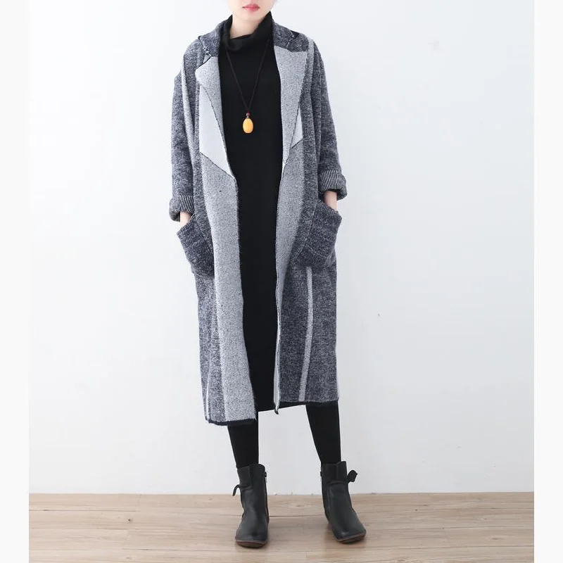 Petite women's wool blend coats with a tailored fit for a flattering silhouettevintage gray coat for woman casual maxi coat Notched outwear patchwork pockets long coats Petite women's wool blend coats with a tailored fit for a flattering silhouettevintage gray coat for woman casual maxi coat Notched outwear patchwork pockets long coats