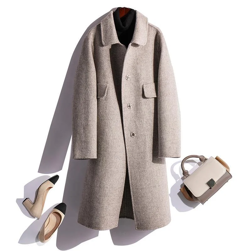 Women's pea coats with brass buttons for a nautical - inspired stylevintage light gray Woolen Coats oversized Jackets & Coats fall coat plaid Women's pea coats with brass buttons for a nautical - inspired stylevintage light gray Woolen Coats oversized Jackets & Coats fall coat plaid