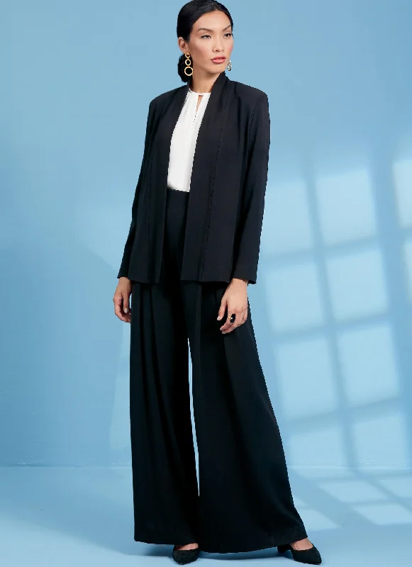 Checkered women's wool coats in a classic pattern for a timeless styleVogue Jacket, Top and Trousers V1620 Checkered women's wool coats in a classic pattern for a timeless styleVogue Jacket, Top and Trousers V1620
