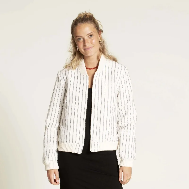 Women's reversible down coats with two - tone designs for versatile stylingWardrobe by Me Amelia Bomber Jacket