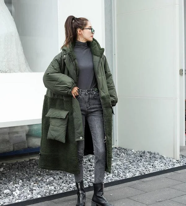 Petite women's wool blend coats with a tailored fit for a flattering silhouetteWinter New Fashion Hooded Collar Splicing Pockets Keep Warm Parka Women Coat Petite women's wool blend coats with a tailored fit for a flattering silhouetteWinter New Fashion Hooded Collar Splicing Pockets Keep Warm Parka Women Coat