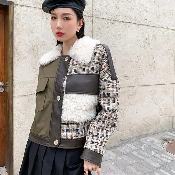 Women's pea coats with brass buttons for a nautical - inspired styleWomen 2020 Winter Casual Fashion New Style Temperament All Match Jacket Women's pea coats with brass buttons for a nautical - inspired styleWomen 2020 Winter Casual Fashion New Style Temperament All Match Jacket