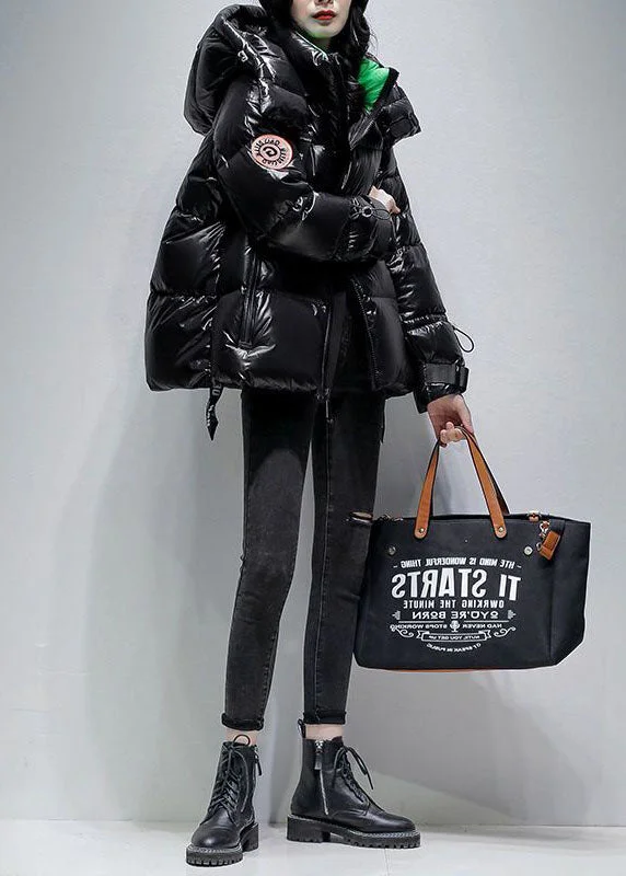 Plus size women's wool blend coats for a warm and stylish winterWomen Black Hooded Drawstring Streetwear Duck Down Down Coat Winter Plus size women's wool blend coats for a warm and stylish winterWomen Black Hooded Drawstring Streetwear Duck Down Down Coat Winter