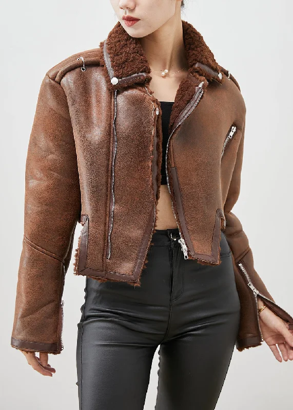 Women's waterproof parka coats with multiple pockets for practicalityWomen Brown Asymmetrical Zippered Faux Fur Coat Outwear Winter Women's waterproof parka coats with multiple pockets for practicalityWomen Brown Asymmetrical Zippered Faux Fur Coat Outwear Winter