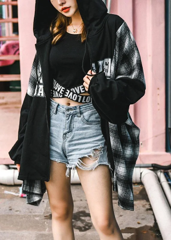 Petite women's wool blend coats with a tailored fit for a flattering silhouetteWomen Plaid Patchwork Spring Black Fashion Ideas Coats Petite women's wool blend coats with a tailored fit for a flattering silhouetteWomen Plaid Patchwork Spring Black Fashion Ideas Coats