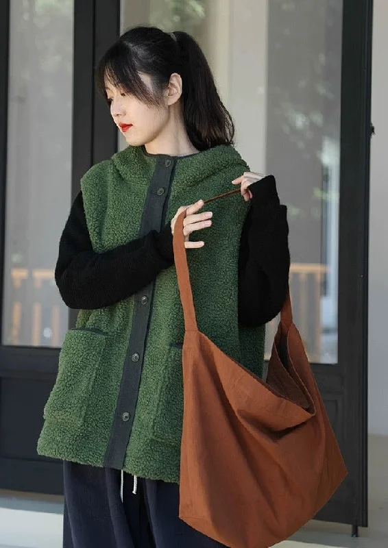 Women's reversible down coats with two - tone designs for versatile stylingWomen Winter Fleece Spliced Hooded Vest Coat Women's reversible down coats with two - tone designs for versatile stylingWomen Winter Fleece Spliced Hooded Vest Coat