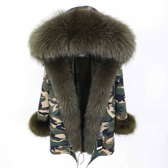Petite women's wool blend coats with a tailored fit for a flattering silhouetteWomen's Army Green Color Natural Fox Fur Collared Thick Warm Jacket for Winter Petite women's wool blend coats with a tailored fit for a flattering silhouetteWomen's Army Green Color Natural Fox Fur Collared Thick Warm Jacket for Winter