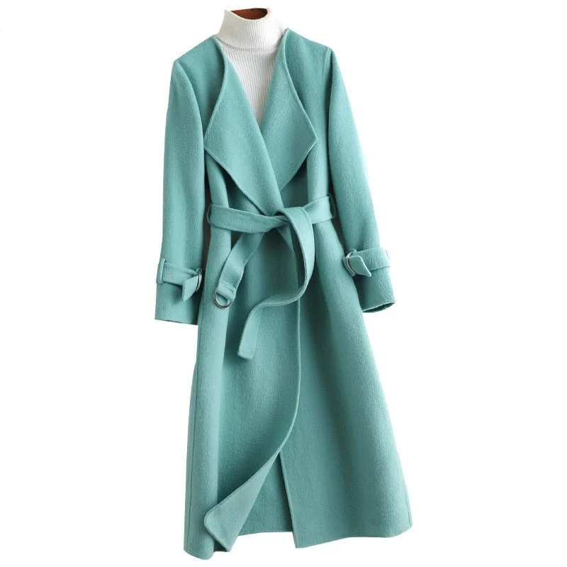 Women's waterproof parka coats with multiple pockets for practicalityWomen's Double-sided Woollen Cashmere Belted Slim Trench Coats Women's waterproof parka coats with multiple pockets for practicalityWomen's Double-sided Woollen Cashmere Belted Slim Trench Coats