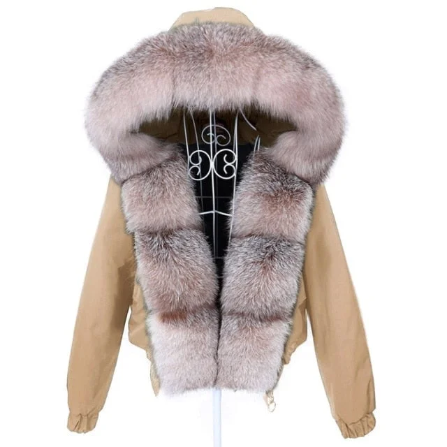 Long women's mac coats in a lightweight fabric for spring showersWomen's Khaki color Full-Sleeved Natural Raccoon Fur Collared Winter Jacket Long women's mac coats in a lightweight fabric for spring showersWomen's Khaki color Full-Sleeved Natural Raccoon Fur Collared Winter Jacket