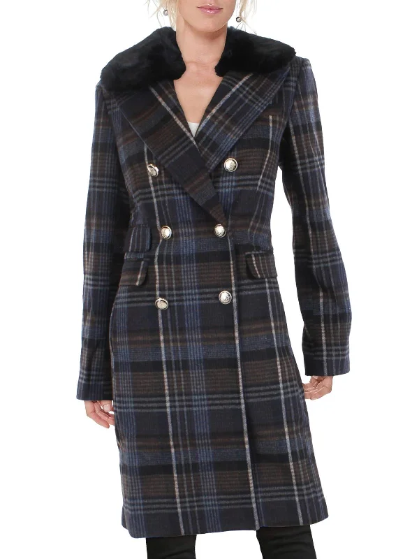Women's faux fur coats in bright colors for a bold fashion statementWomens Midi Double Breasted Walker Coat Women's faux fur coats in bright colors for a bold fashion statementWomens Midi Double Breasted Walker Coat
