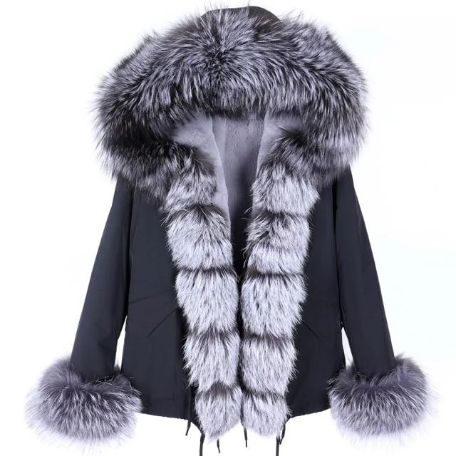 Quilted down women's coats with removable hoods for outdoor activitiesWomen's Natural Real Raccoon Fur Hooded High Street Winter Coats & Jackets Quilted down women's coats with removable hoods for outdoor activitiesWomen's Natural Real Raccoon Fur Hooded High Street Winter Coats & Jackets