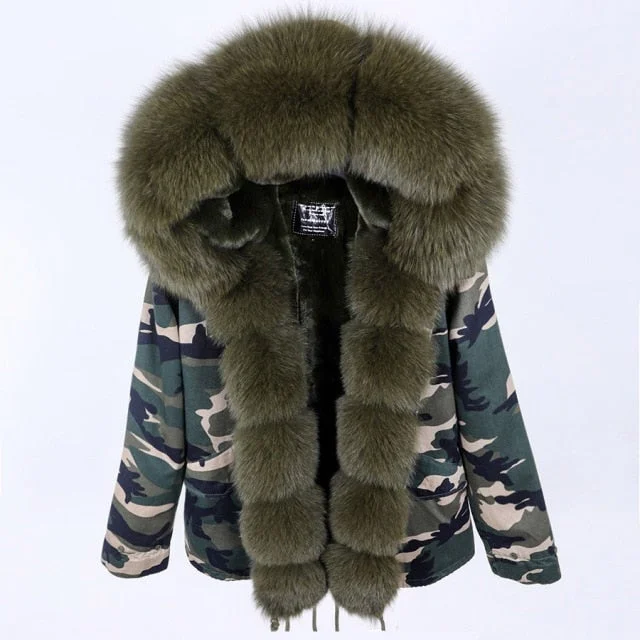 Plus size women's wool blend coats for a warm and stylish winterWomen's Thick and Warm Full-Sleeved Real Raccoon Fur Collared Jacket Plus size women's wool blend coats for a warm and stylish winterWomen's Thick and Warm Full-Sleeved Real Raccoon Fur Collared Jacket