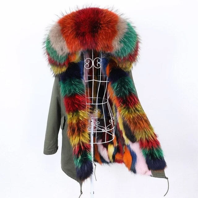 Water - resistant women's trench coats with adjustable cuffs for rainy daysWomen's Winter Big Fur Hooded Coat Jacket with Removable Fox Fur Lining Water - resistant women's trench coats with adjustable cuffs for rainy daysWomen's Winter Big Fur Hooded Coat Jacket with Removable Fox Fur Lining