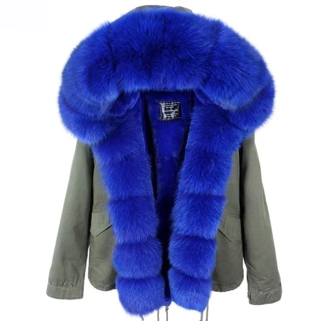 Petite women's wool blend coats with a tailored fit for a flattering silhouetteWomen's Winter Thick Natural Raccoon Fur Collared Full Sleeve Jacket Petite women's wool blend coats with a tailored fit for a flattering silhouetteWomen's Winter Thick Natural Raccoon Fur Collared Full Sleeve Jacket